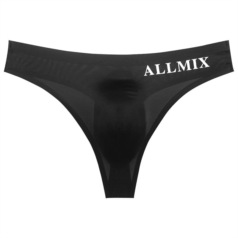 【🔥Hot Sale】Sexy Low Waist Transparent Ice Silk Seamless Thong