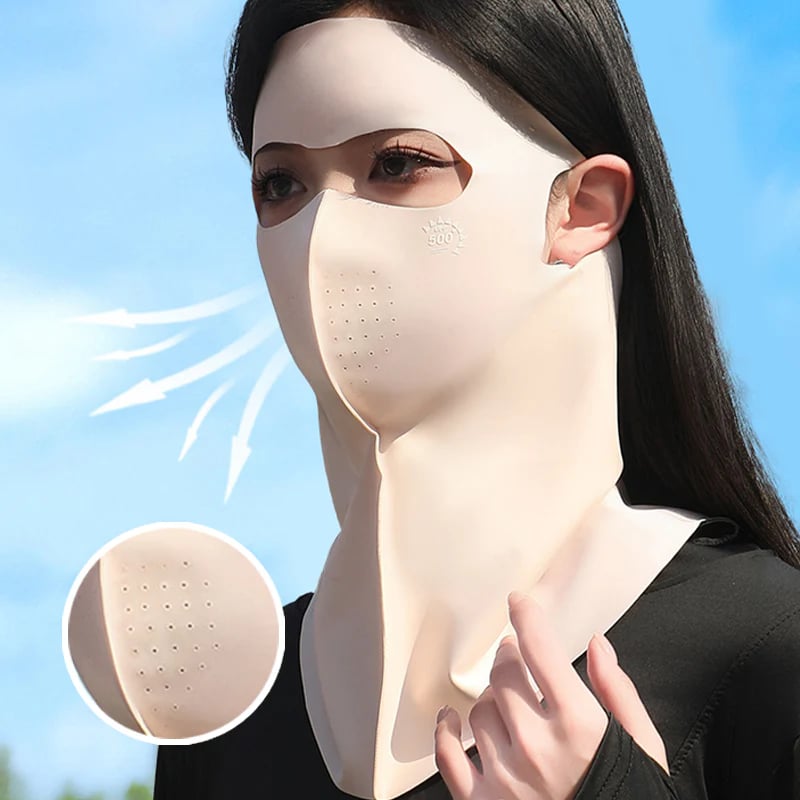 ćš„Hot SalećBreathable & Cooling Full Face Sun Mask with Neck Cover