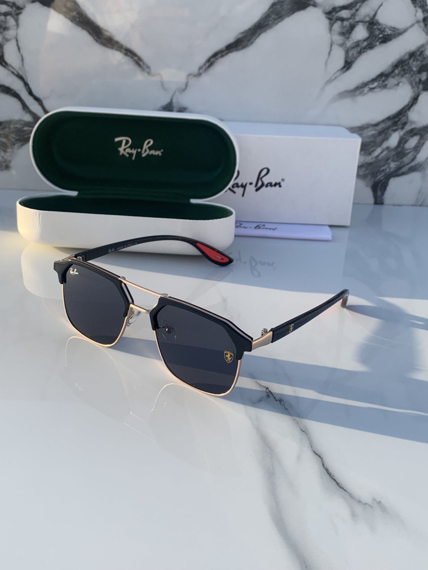 Grey Clear Trendy Sunglasses For Men Woman