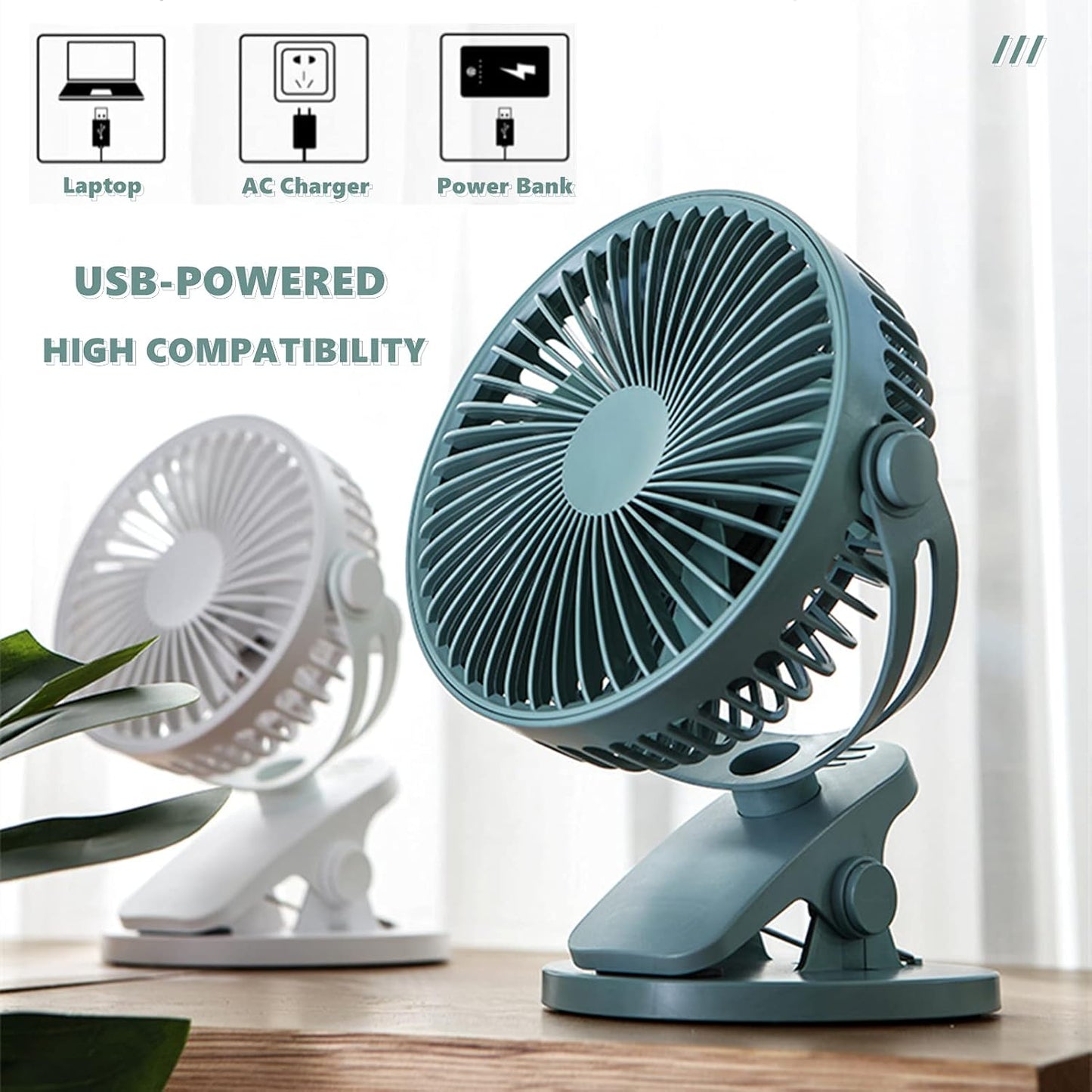 【🔥Hot Sale】Clip Mini Desktop Fan