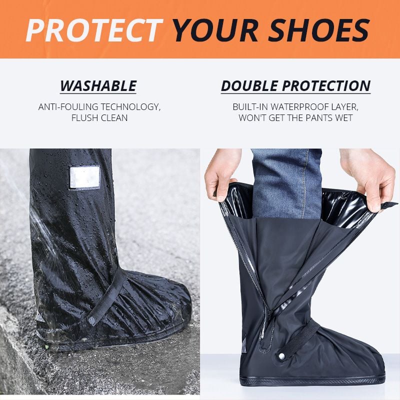 Suitable for wide feet - ❤️All-Round Long Waterproof Boot Cover(Universal Size S)