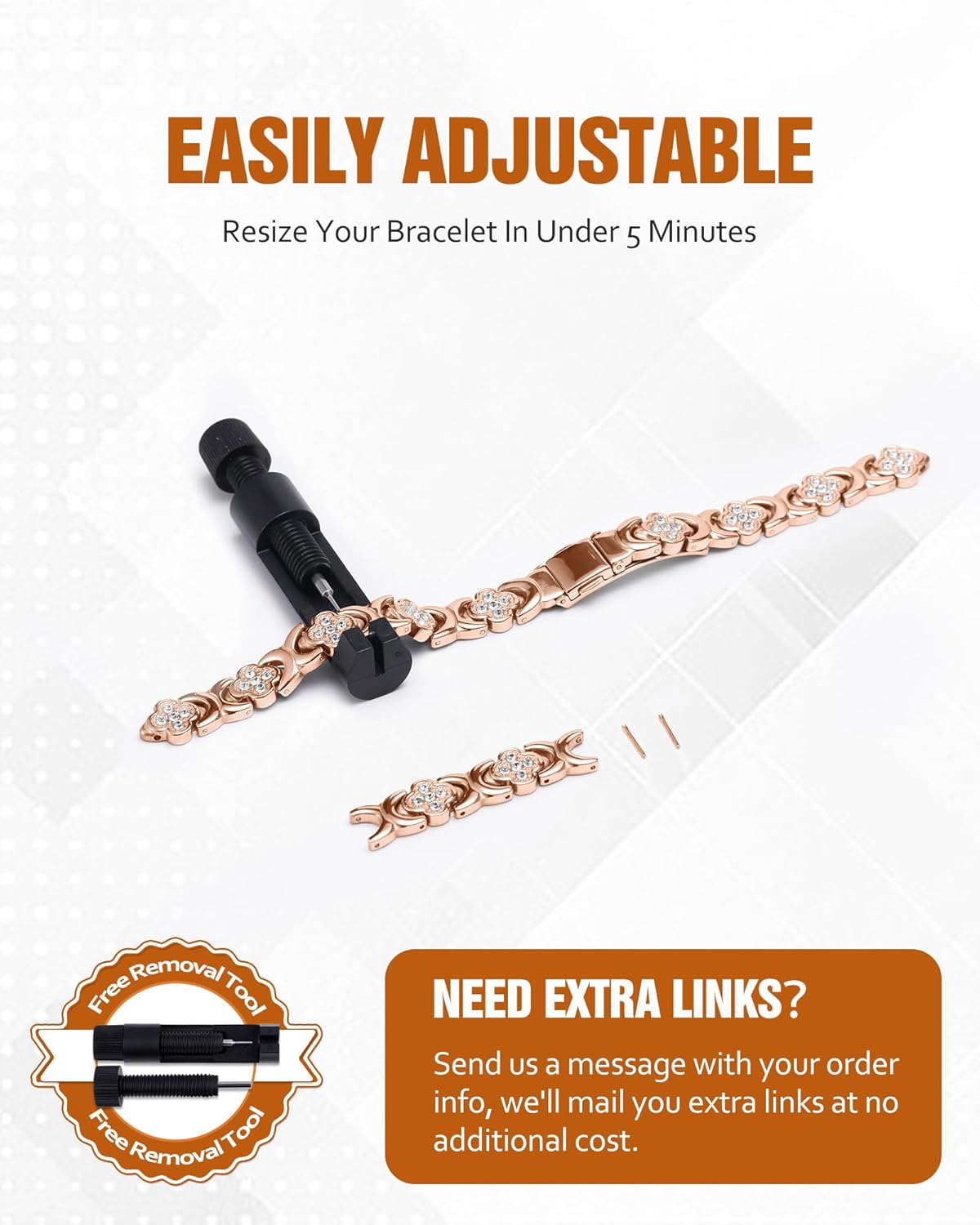 【🔥Hot Sale】Copper Bracelets for Women. Pure Copper Magnetic Bracelet with 3800 Gauss Effective Magnets