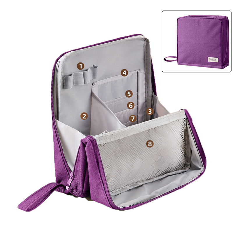 Standing Makeup Bag – Portable. Large Capacity
