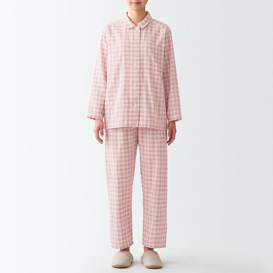 【🔥Hot Sale】100% Cotton Flannel Long-Sleeve Pajama Set