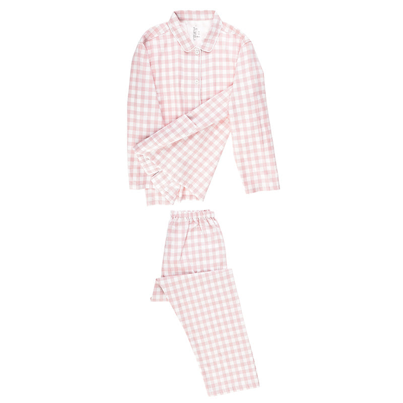 【🔥Hot Sale】100% Cotton Flannel Long-Sleeve Pajama Set