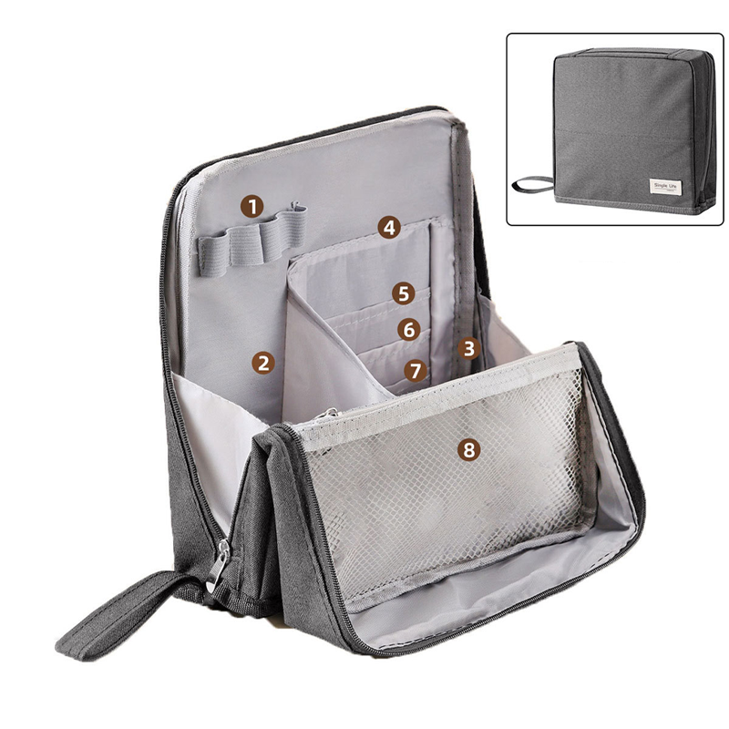 Standing Makeup Bag – Portable. Large Capacity