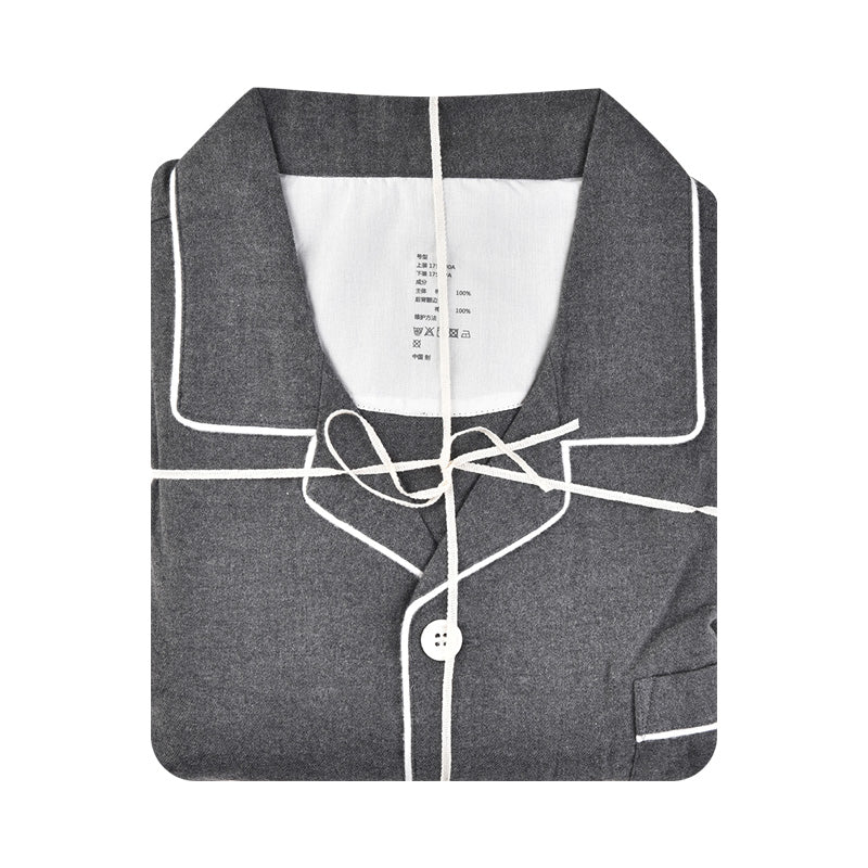 【🔥Hot Sale】100% Cotton Flannel Long-Sleeve Pajama Set