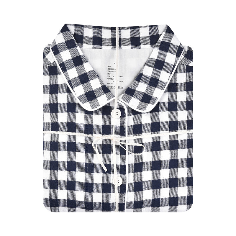 【🔥Hot Sale】100% Cotton Flannel Long-Sleeve Pajama Set