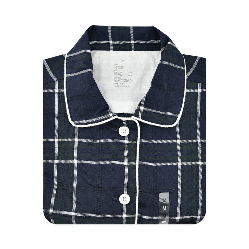 【🔥Hot Sale】100% Cotton Flannel Long-Sleeve Pajama Set