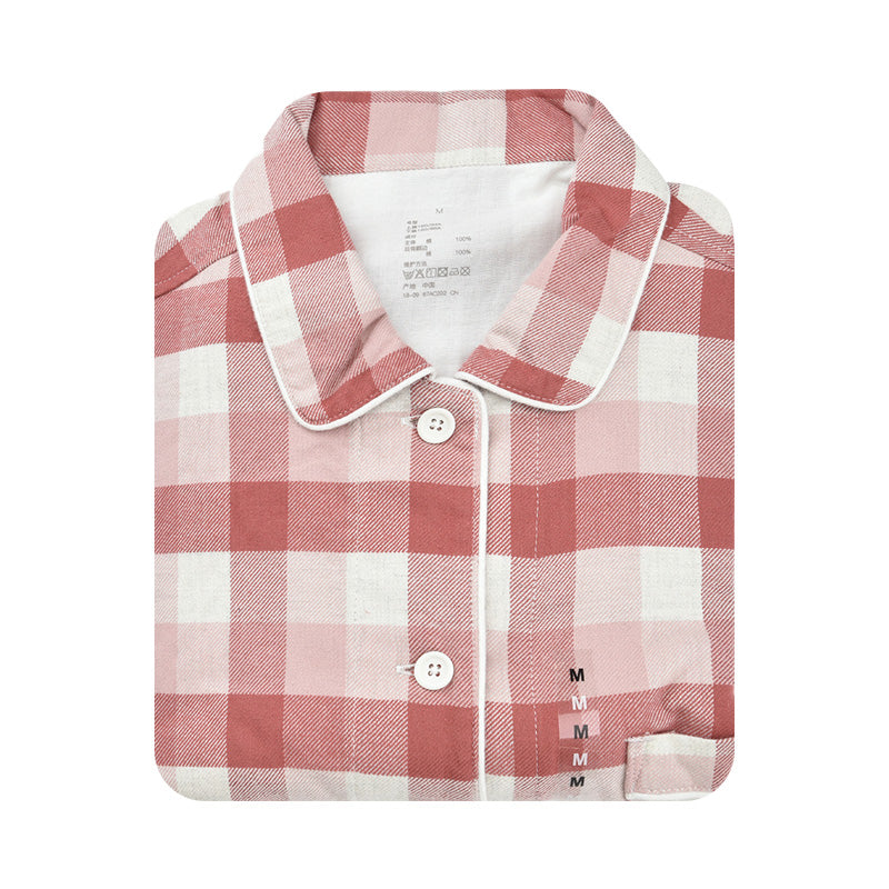 【🔥Hot Sale】100% Cotton Flannel Long-Sleeve Pajama Set