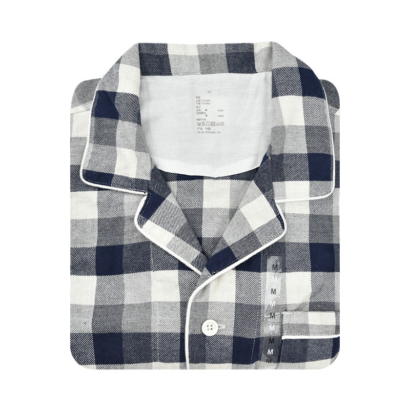【🔥Hot Sale】100% Cotton Flannel Long-Sleeve Pajama Set