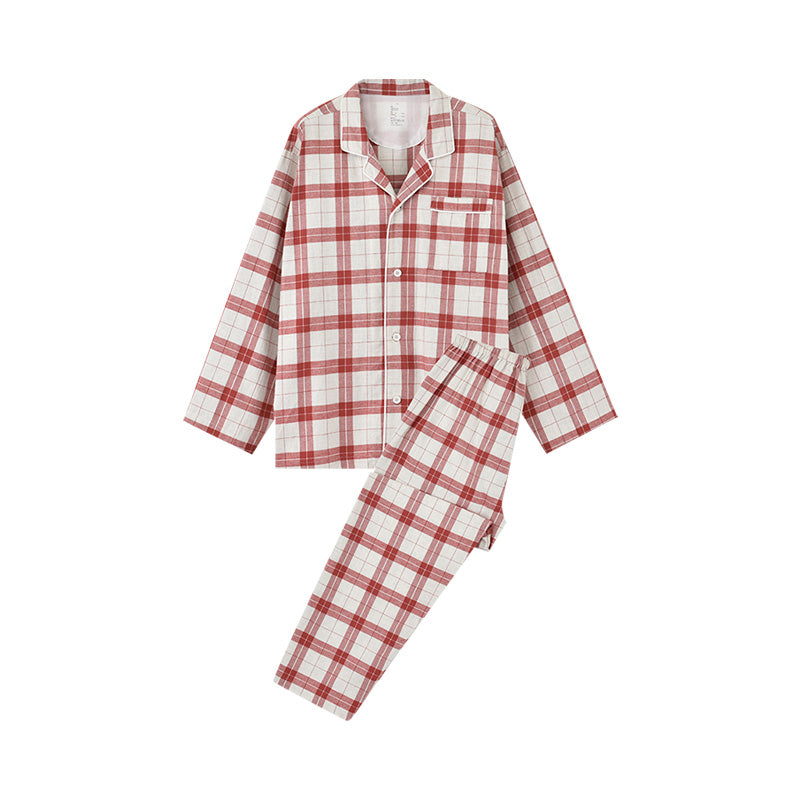 【🔥Hot Sale】100% Cotton Flannel Long-Sleeve Pajama Set