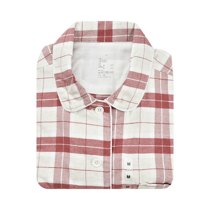 【🔥Hot Sale】100% Cotton Flannel Long-Sleeve Pajama Set