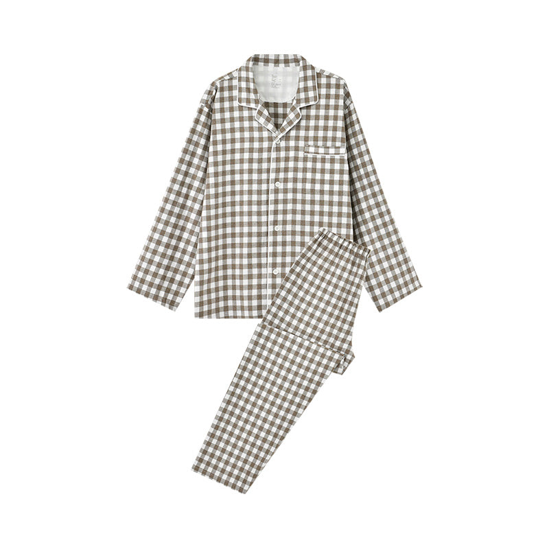 【🔥Hot Sale】100% Cotton Flannel Long-Sleeve Pajama Set
