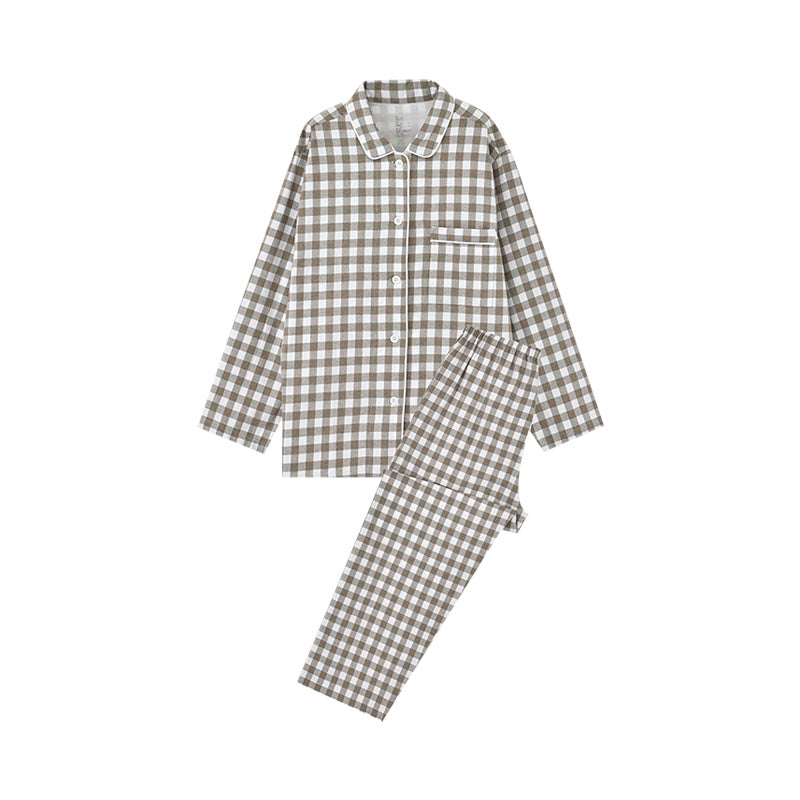 【🔥Hot Sale】100% Cotton Flannel Long-Sleeve Pajama Set