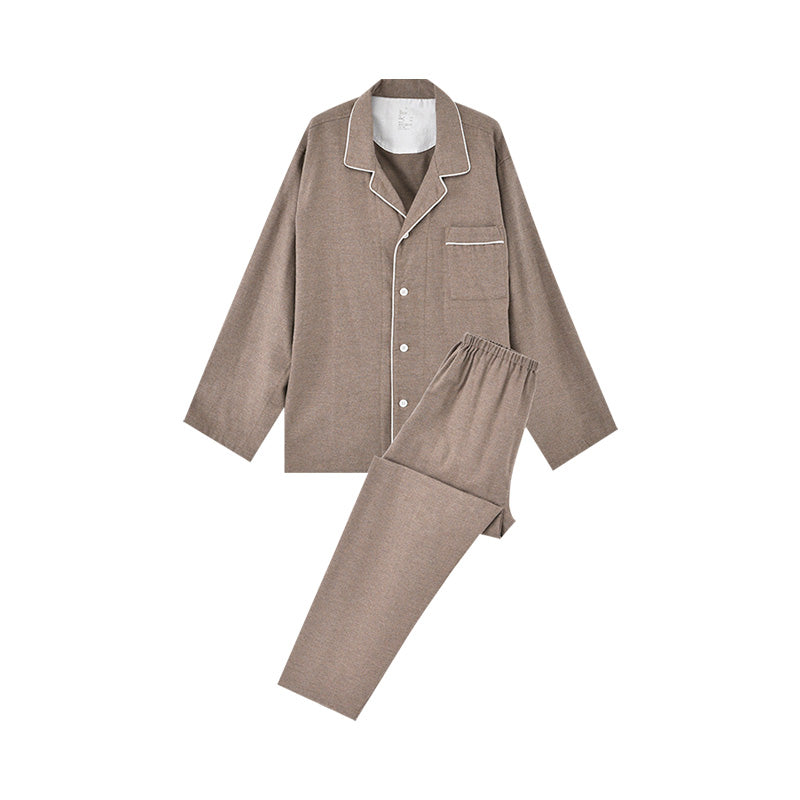 【🔥Hot Sale】100% Cotton Flannel Long-Sleeve Pajama Set