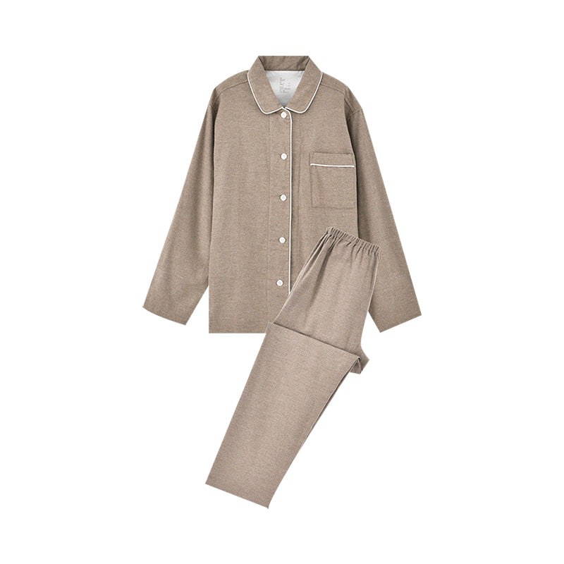 【🔥Hot Sale】100% Cotton Flannel Long-Sleeve Pajama Set