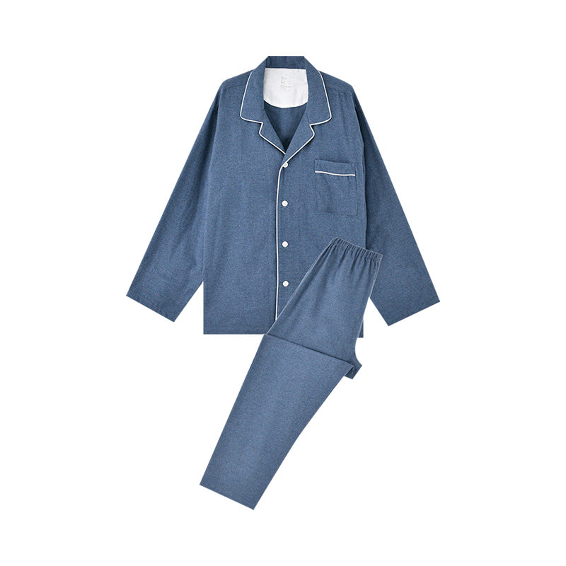 【🔥Hot Sale】100% Cotton Flannel Long-Sleeve Pajama Set