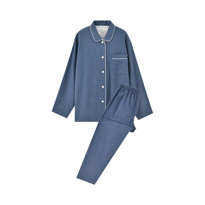 【🔥Hot Sale】100% Cotton Flannel Long-Sleeve Pajama Set
