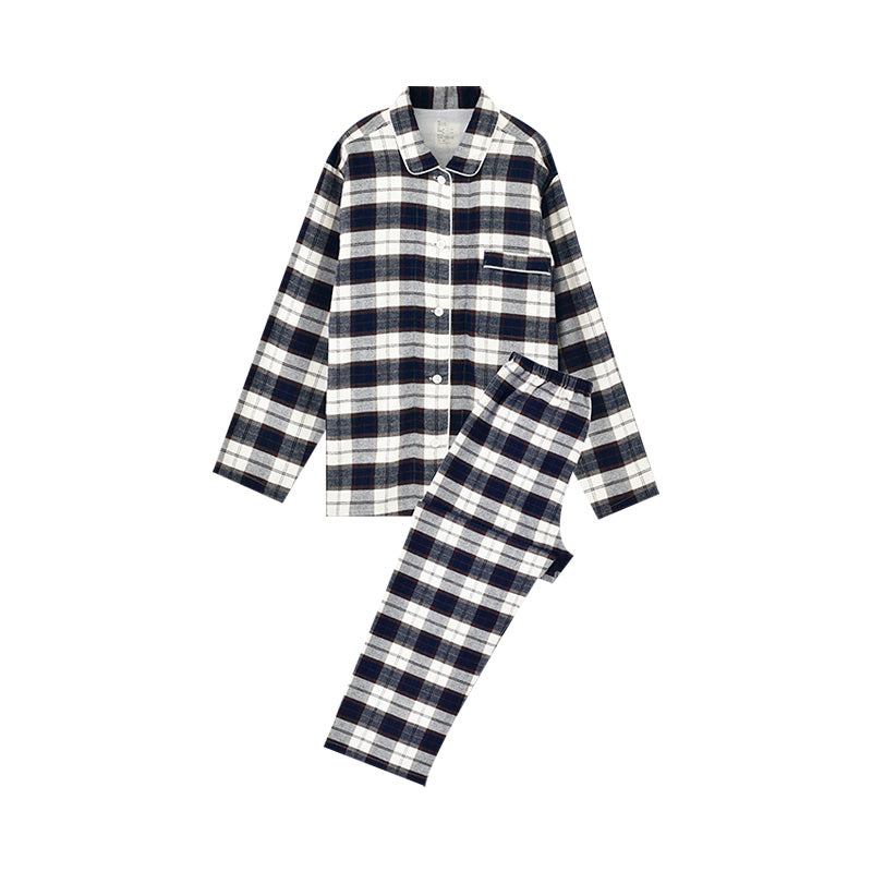 【🔥Hot Sale】100% Cotton Flannel Long-Sleeve Pajama Set