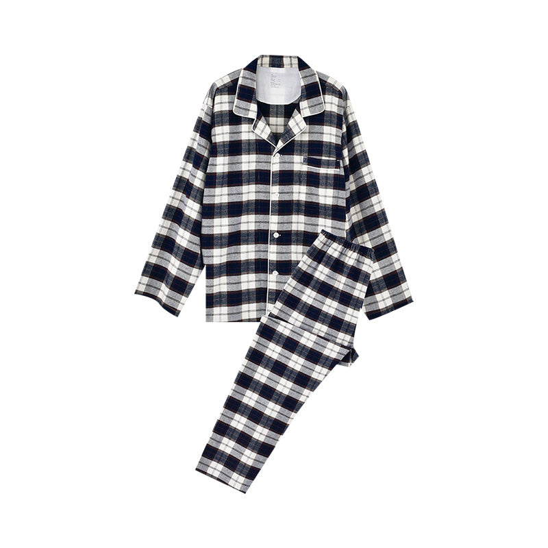 【🔥Hot Sale】100% Cotton Flannel Long-Sleeve Pajama Set