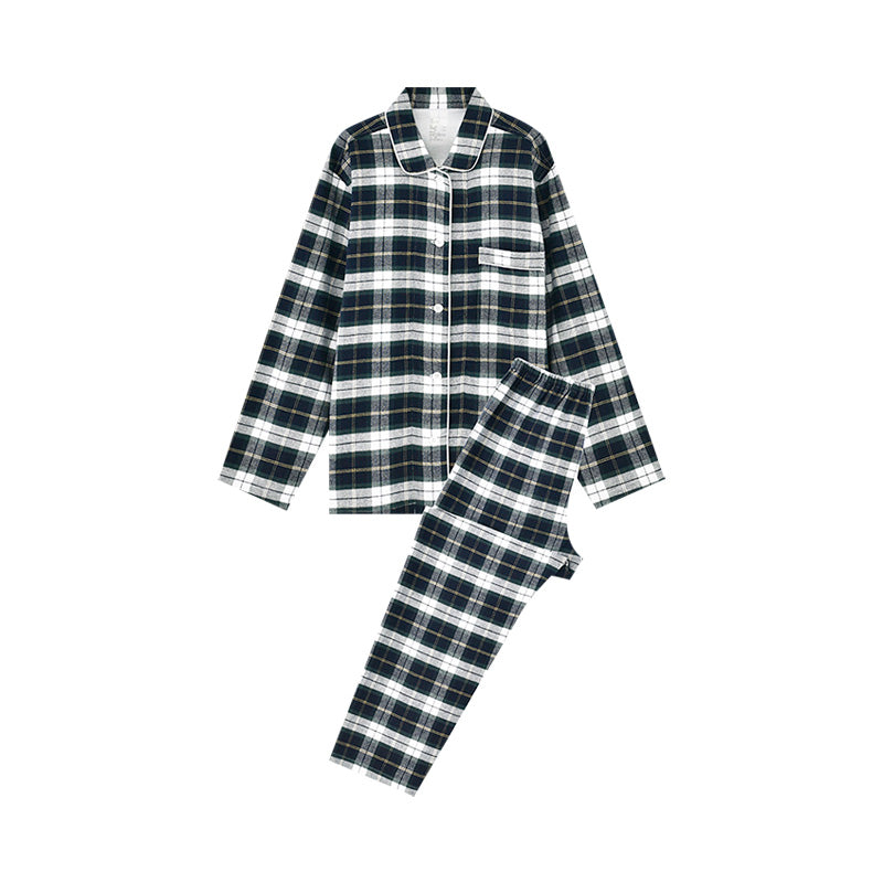 【🔥Hot Sale】100% Cotton Flannel Long-Sleeve Pajama Set