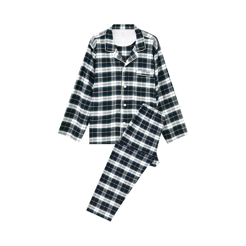 【🔥Hot Sale】100% Cotton Flannel Long-Sleeve Pajama Set