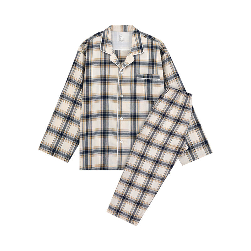 【🔥Hot Sale】100% Cotton Flannel Long-Sleeve Pajama Set