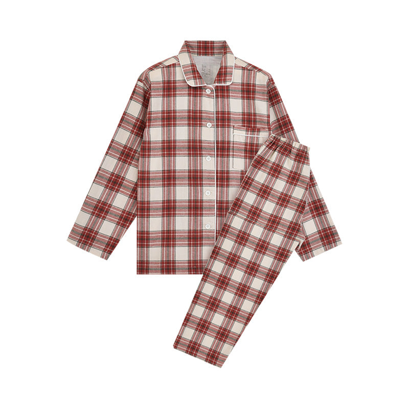【🔥Hot Sale】100% Cotton Flannel Long-Sleeve Pajama Set