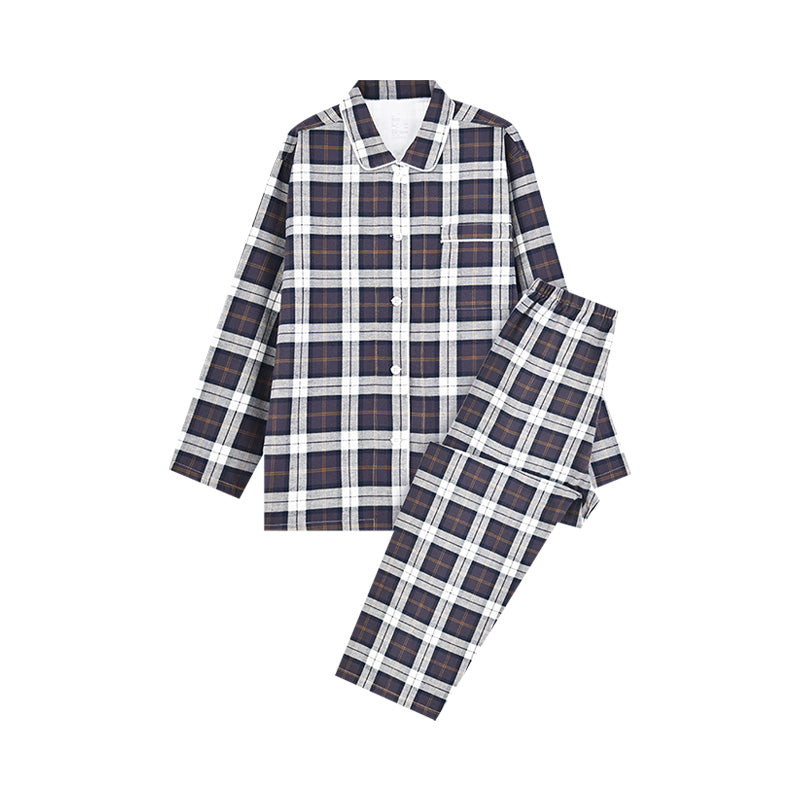 【🔥Hot Sale】100% Cotton Flannel Long-Sleeve Pajama Set