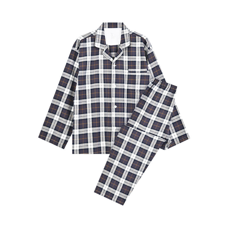 【🔥Hot Sale】100% Cotton Flannel Long-Sleeve Pajama Set
