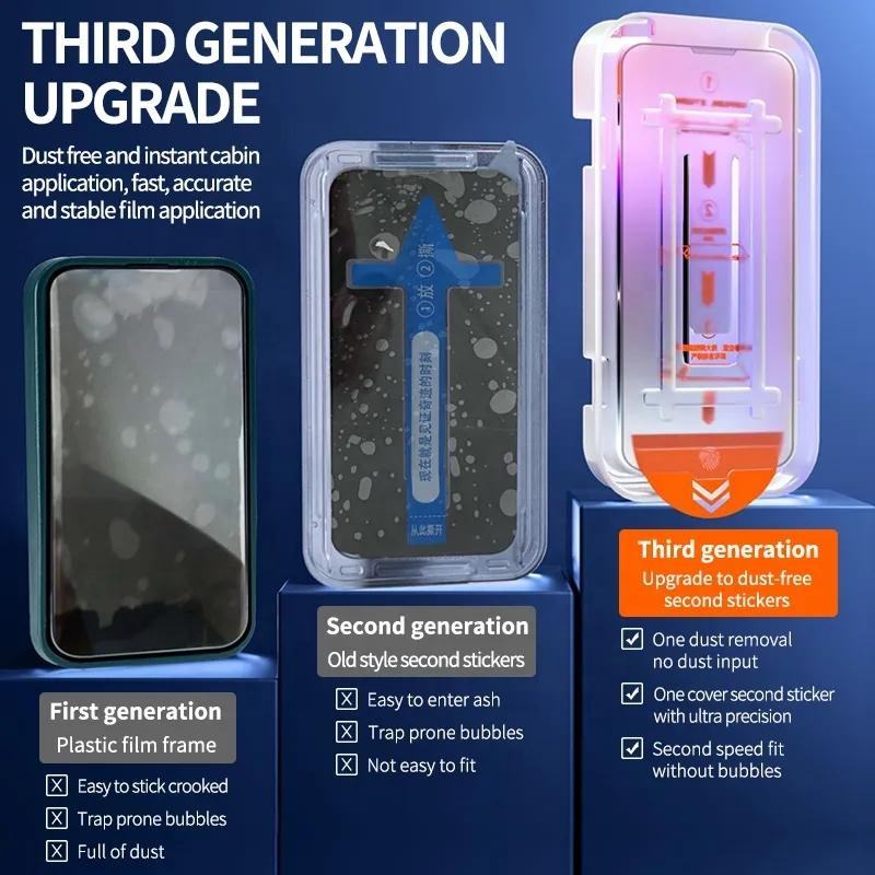 【🔥Hot Sale 】📱iPhone Invisible Artifact Screen Protector | dust free without bubbles HD film