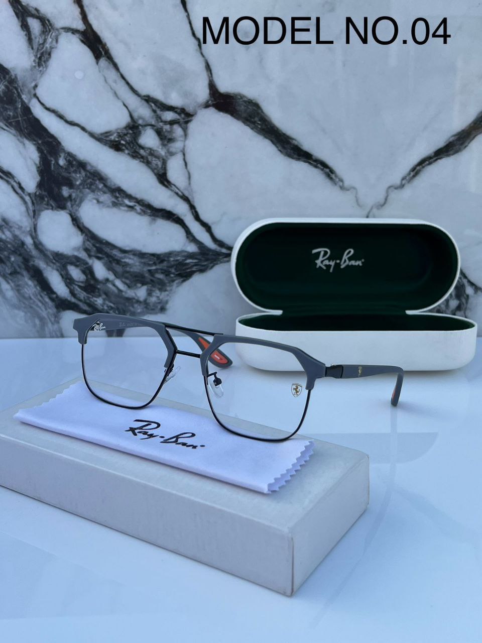 Grey Clear Trendy Sunglasses For Men Woman