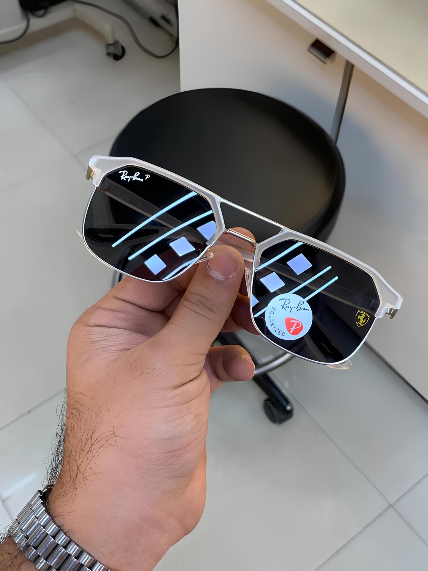 Grey Clear Trendy Sunglasses For Men Woman