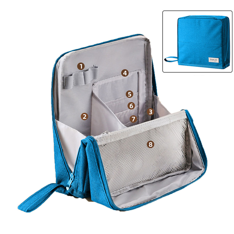 Standing Makeup Bag – Portable. Large Capacity