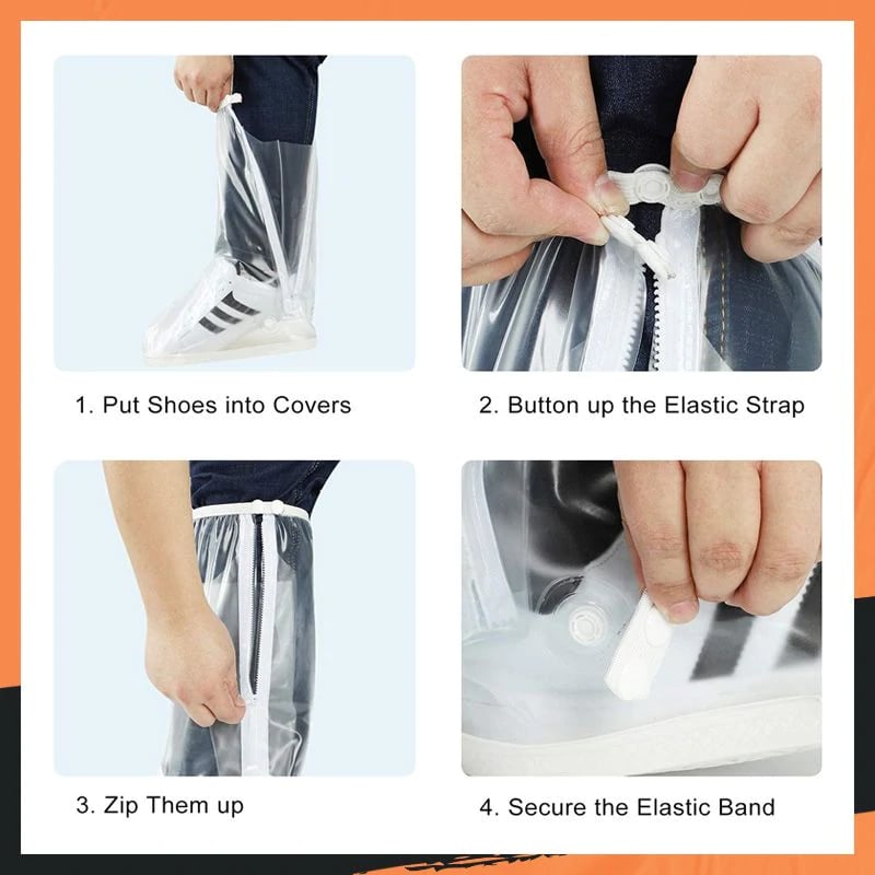 Suitable for wide feet - ❤️All-Round Long Waterproof Boot Cover(Universal Size S)