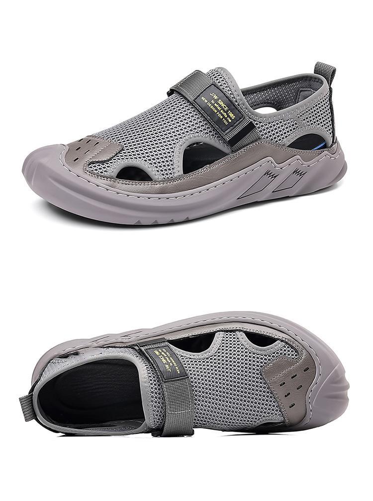 Men's Buckled Knitted Orthopaedic Sandals