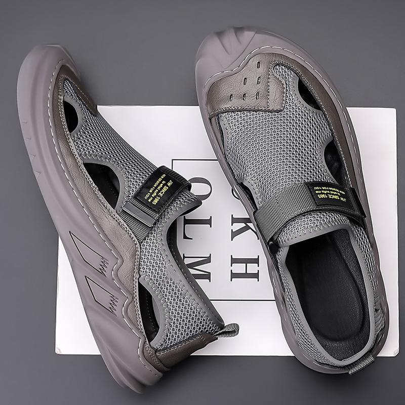 Men's Buckled Knitted Orthopaedic Sandals