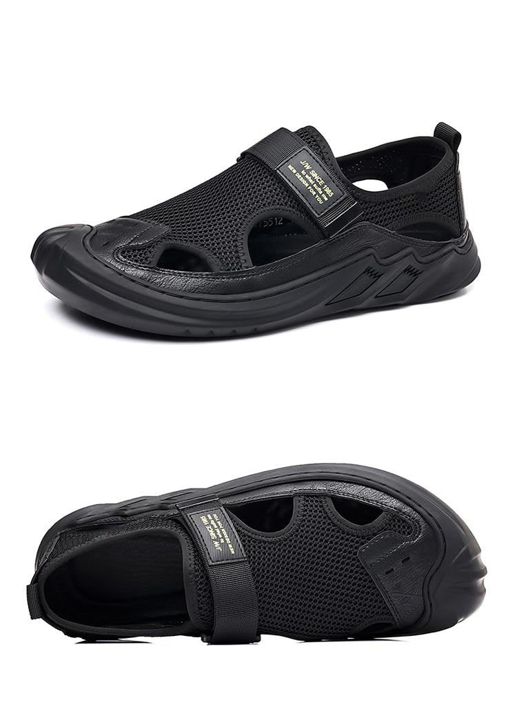 Men's Buckled Knitted Orthopaedic Sandals