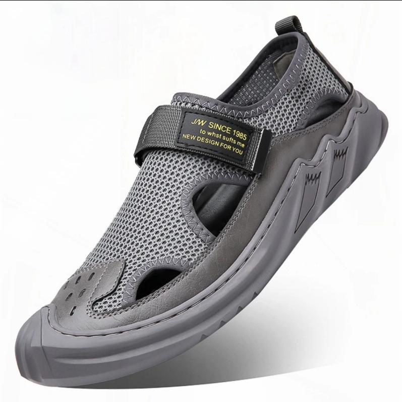 Men's Buckled Knitted Orthopaedic Sandals