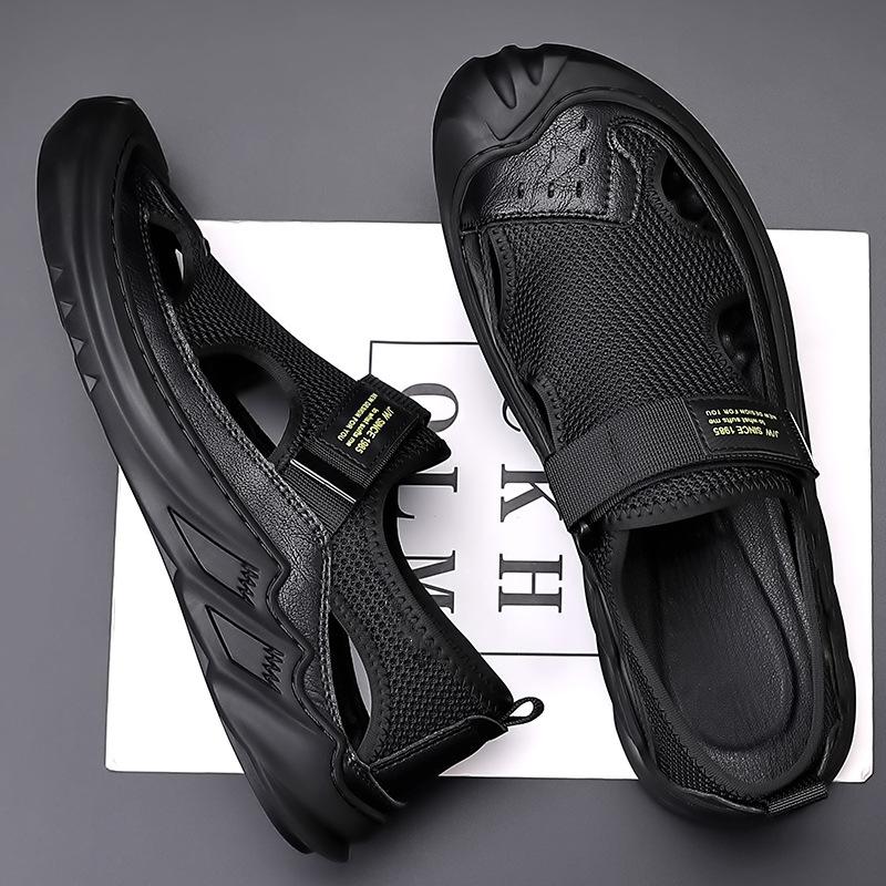 Men's Buckled Knitted Orthopaedic Sandals