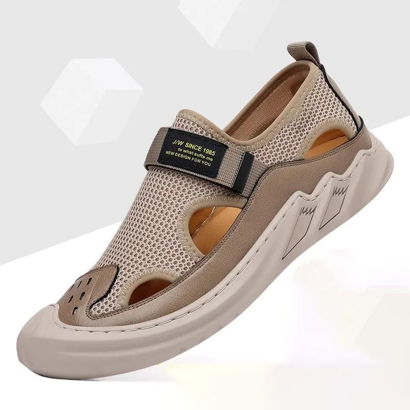 Men's Buckled Knitted Orthopaedic Sandals