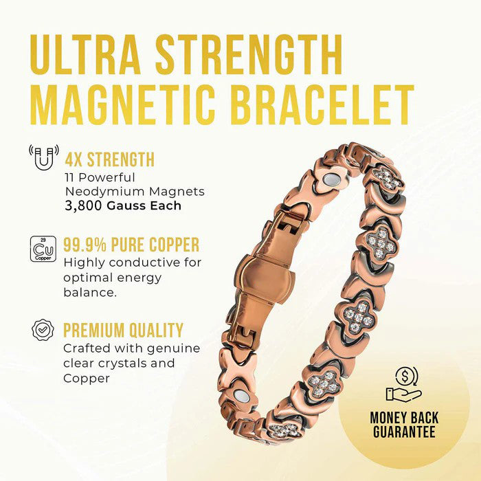 【🔥Hot Sale】Copper Bracelets for Women. Pure Copper Magnetic Bracelet with 3800 Gauss Effective Magnets