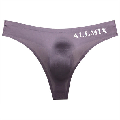 【🔥Hot Sale】Sexy Low Waist Transparent Ice Silk Seamless Thong