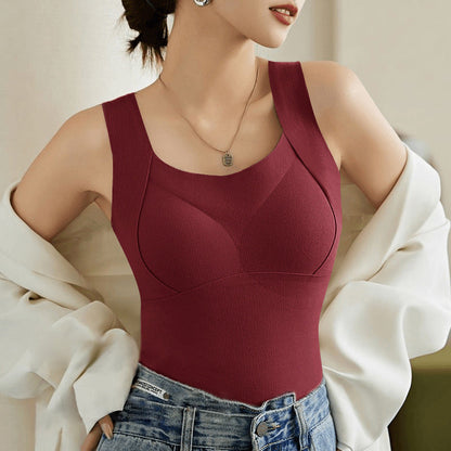 🎁Winter Hot Sale 40% OFF😍Thickened Warm Tank Top with Shelf Bra