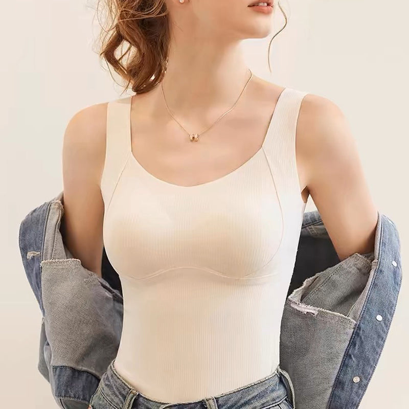 🎁Winter Hot Sale 40% OFF😍Thickened Warm Tank Top with Shelf Bra