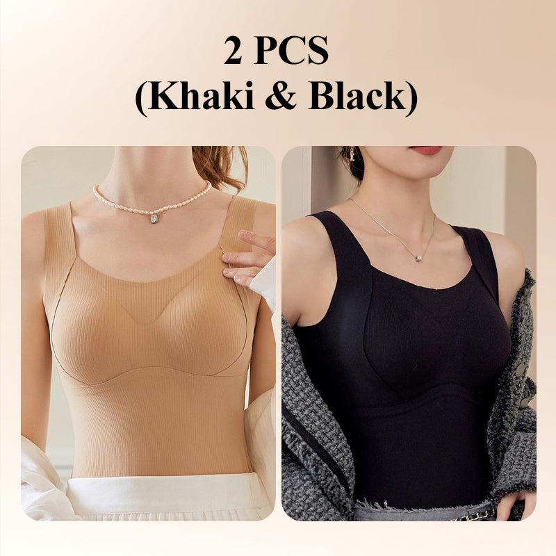 🎁Winter Hot Sale 40% OFF😍Thickened Warm Tank Top with Shelf Bra