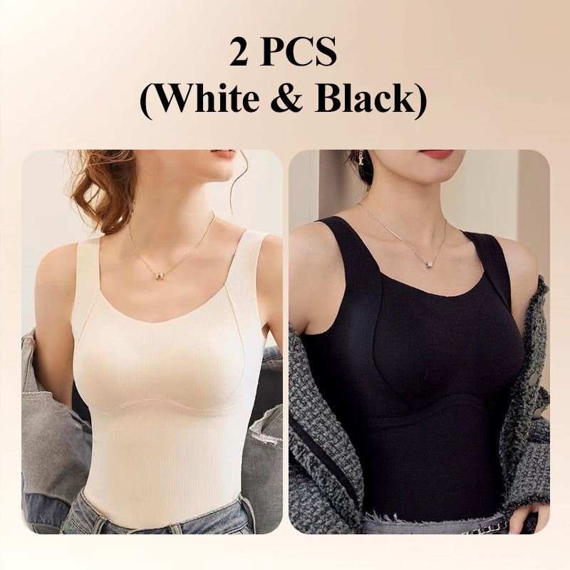 🎁Winter Hot Sale 40% OFF😍Thickened Warm Tank Top with Shelf Bra