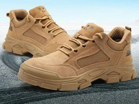 Anti-slip. wear-resistant. impact-resistant. and puncture-resistant work shoes