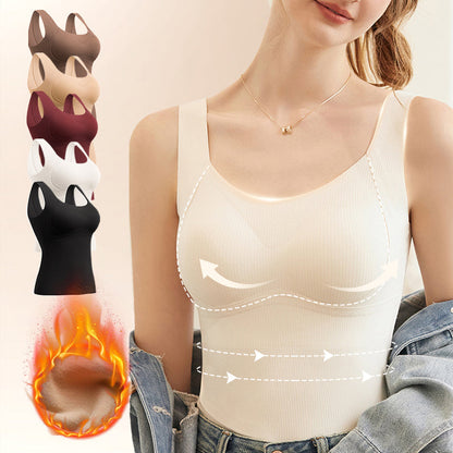 🎁Winter Hot Sale 40% OFF😍Thickened Warm Tank Top with Shelf Bra